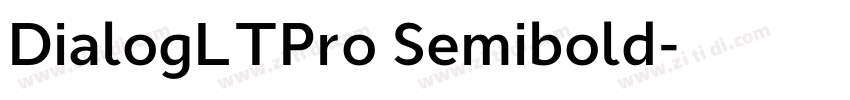 DialogLTPro Semibold字体转换
